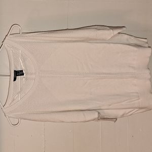 DKNY Jean's white cold shoulder sweater size XL